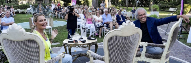 Giancarlo Giannini e Den Harrow ospiti giovedì 8 agosto a Rimini  a La Terrazza della Dolce Vita con Simona Ventura e Giovanni Terzi